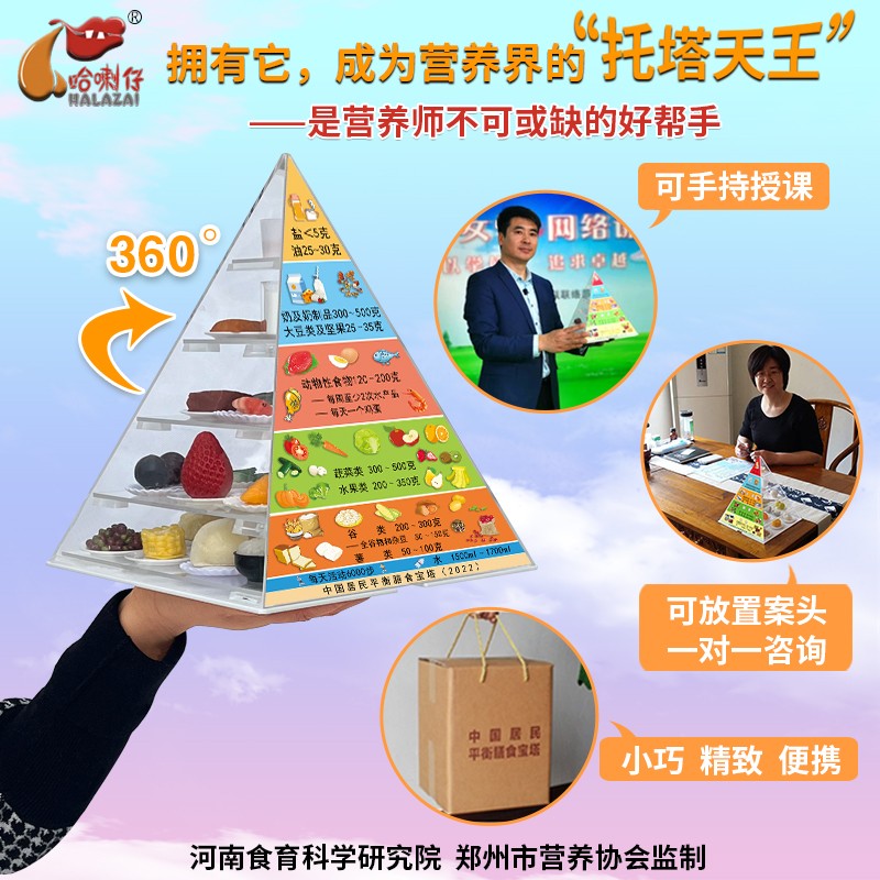 2022版中國居民平衡膳食寶塔模型迷你款