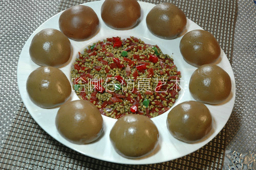 仿真食品 雜糧饅頭模型