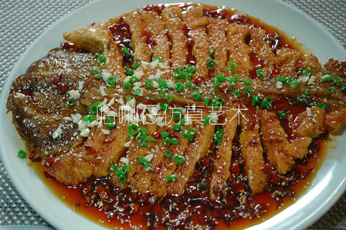 烤麻辣魚模型