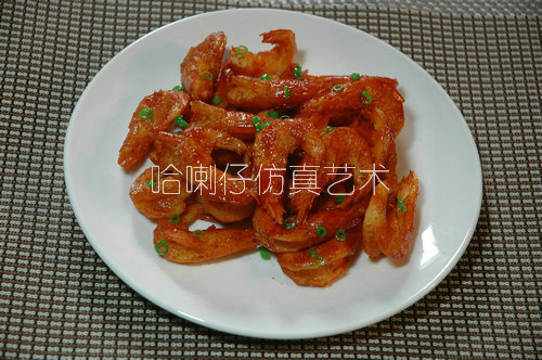 烤蝦模型